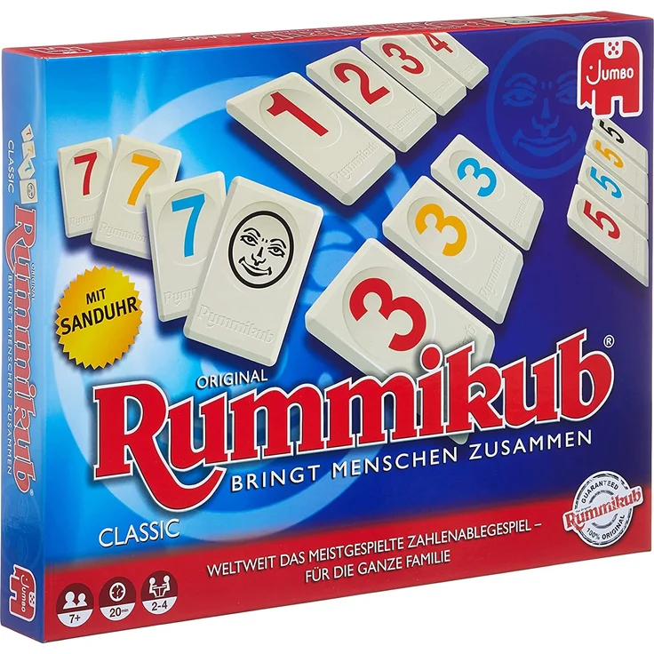 Jumbo Spiele Original Rummikub Classic - der Spieleklassiker unter den Gesellschaftsspielen - für Erwachsene und Kinder ab 7 Jahren – Bild 1