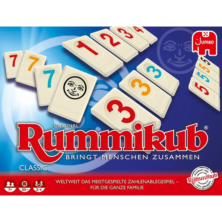 Jumbo Spiele Original Rummikub Classic - der Spieleklassiker unter den Gesellschaftsspielen - für Erwachsene und Kinder ab 7 Jahren – Bild 2