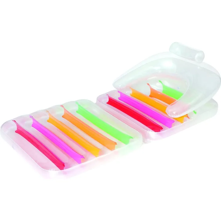 Bestway Aufblasbare Badeartikel Badefigur Folding Lounge Chair Transparent/Rot/Gelb/Orange/Grün -