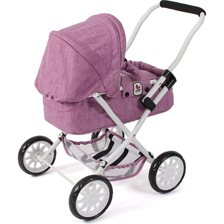 Puppenwagen Mini-Kuschelwagen "SMARTY" Jeans pink – Bild 3