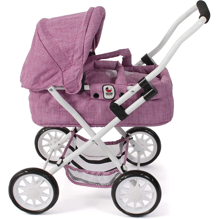 Puppenwagen Mini-Kuschelwagen "SMARTY" Jeans pink – Bild 2