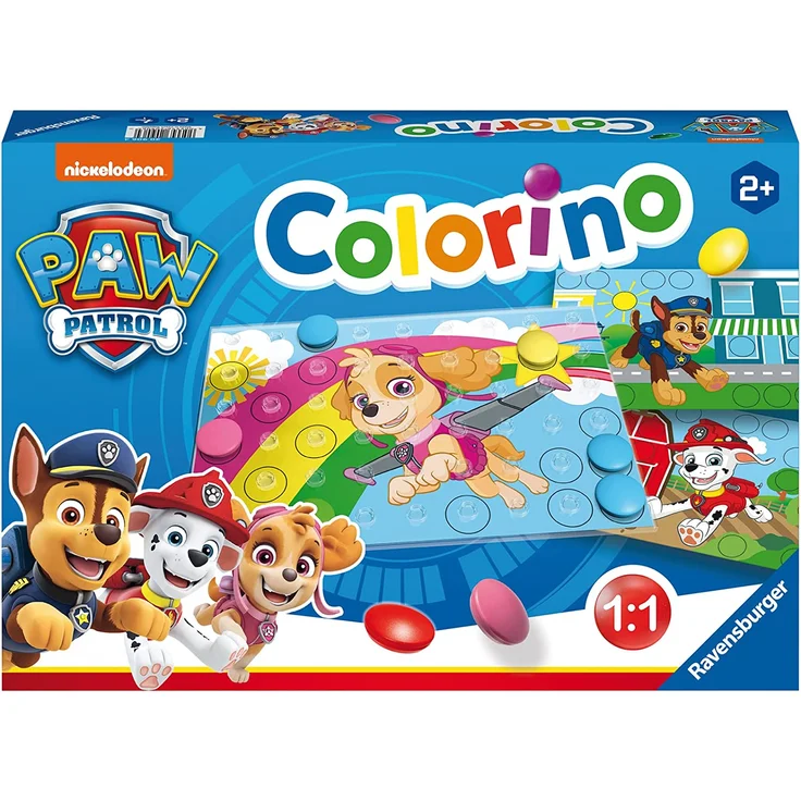 Ravensburger Kinderspiele - 20906 - Paw Patrol Colorino, Kinderspiel zum Farbenlernen, Mosaik Steckspiel, ab 2 Jahre - Preisvergleich – Bild 1