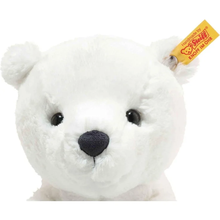 Steiff 62636 Original Plüschtier Eisbär Soft Cuddly Friends Lasse, Kuscheltier ca. 28 cm, Markenplüsch Knopf im Ohr“, Schmusefreund für Babys von Geburt an, weiß – Bild 2