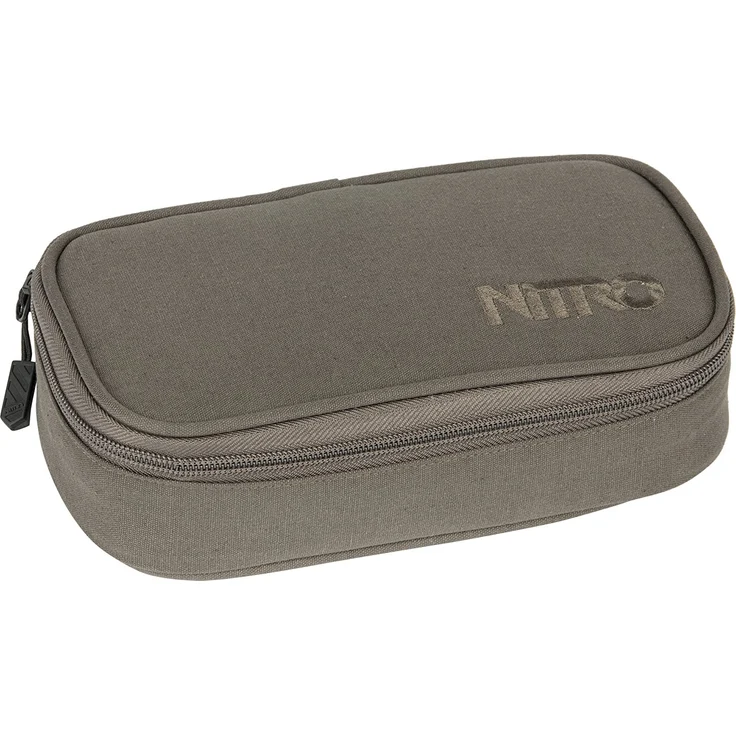 Nitro Pencil Case XL inkl. Geo Dreieick & Stundenplan, Federmäppchen, Schlampermäppchen, Faulenzer Box, Federmappe, Stifte Etui, Waxed Lizard – Bild 2