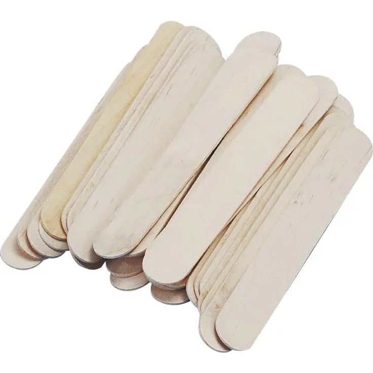 Rayher 6121631 Bastelhölzer, 150 mm x 20 mm, 36 Stück, natur, Holzspatel zum Basteln, Holzstiele - Preisvergleich