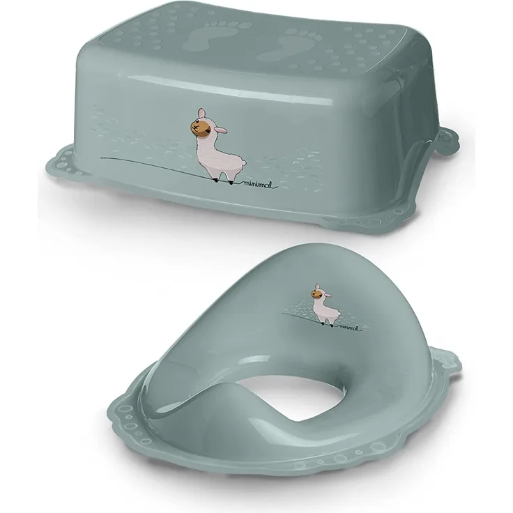 DOCARI Kinderartikel 2er Set khaki grün/weiß
