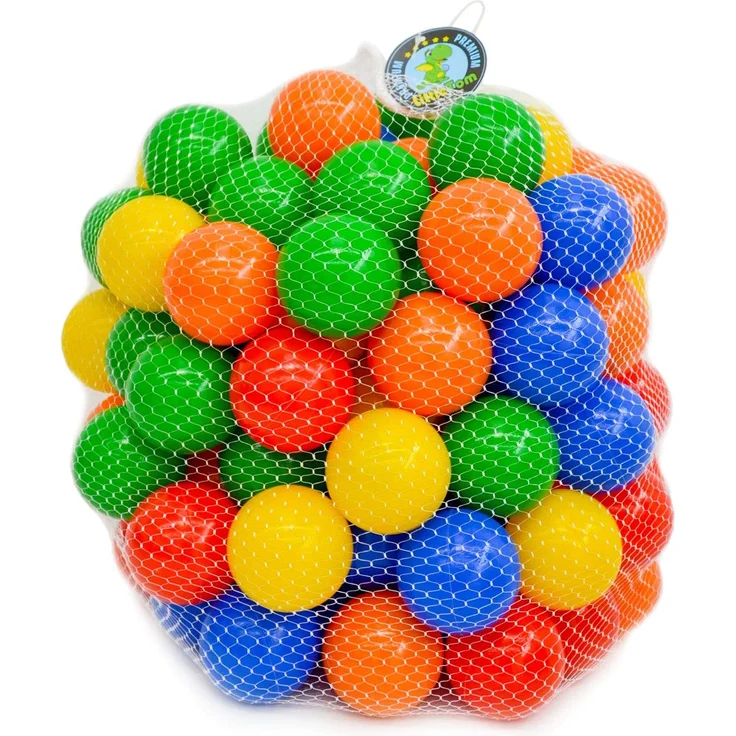 600 bunte Bälle für Bällebad 7cm Babybälle Plastikbälle Baby Spielbälle – Bild 3
