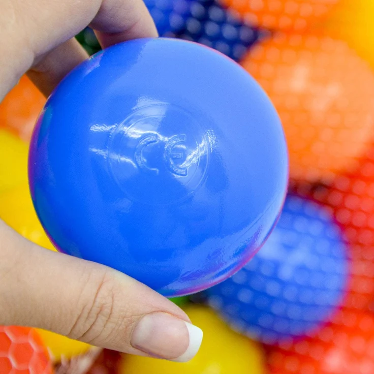 600 bunte Bälle für Bällebad 7cm Babybälle Plastikbälle Baby Spielbälle – Bild 4