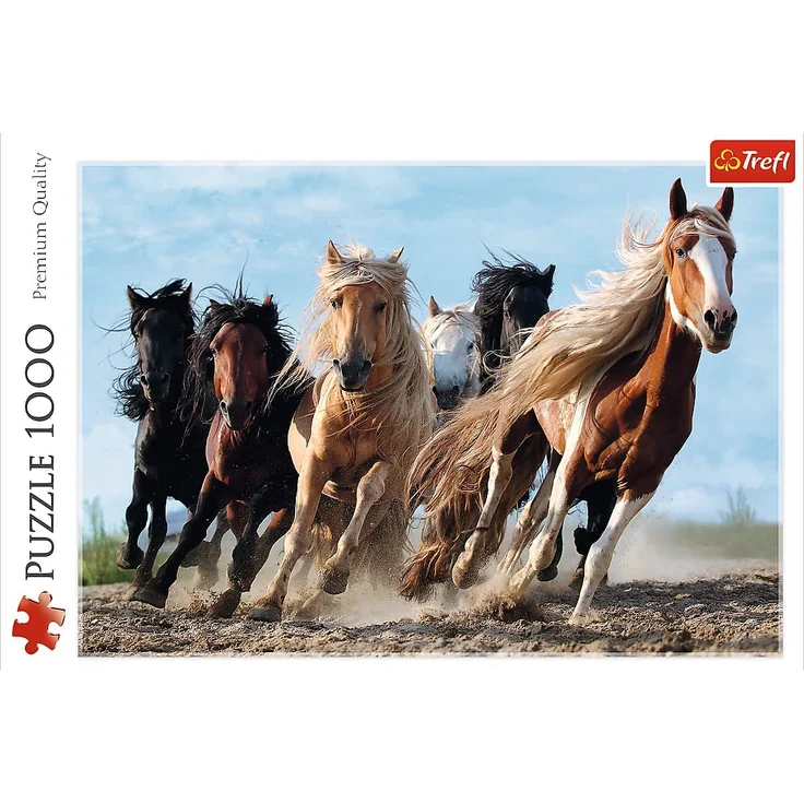 Puzzles - "1000" - Galloping horses – Bild 3