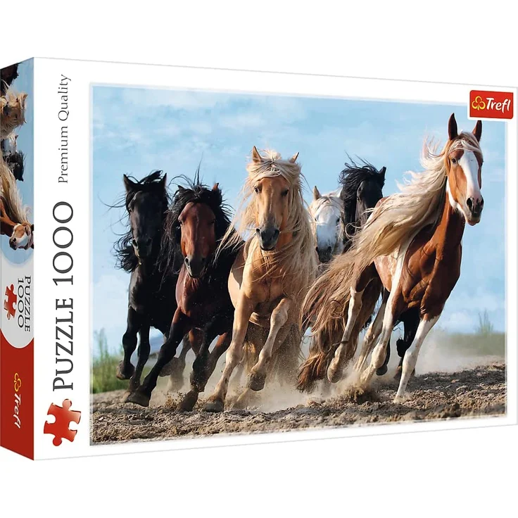 Puzzles - "1000" - Galloping horses – Bild 1