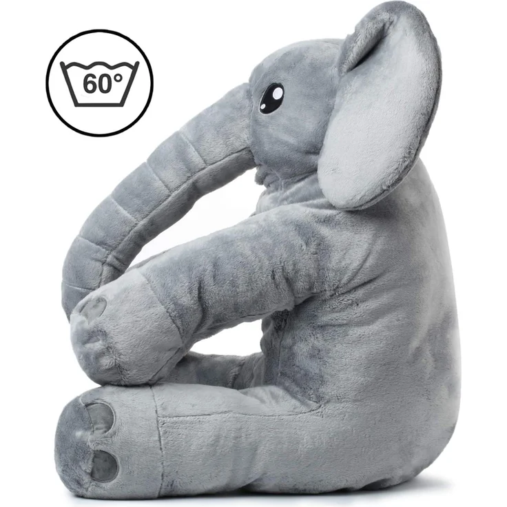 corimori® - Elefant Nuru großes XXL Kuscheltier für Kleinkinder, bauschig und weich, kuschel-softe Qualität, grau – Bild 3
