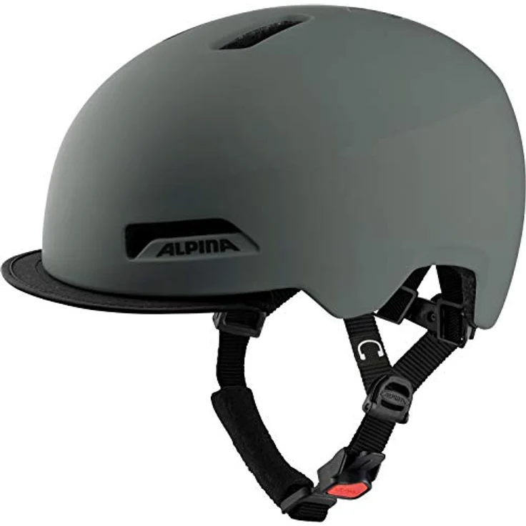Alpina Brooklyn Coffee - Grey Matt, Größe 52 - 57 cm - Fahrradhelm, Farbe Grau – Bild 1