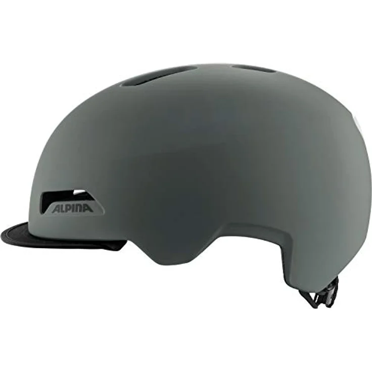 Alpina Brooklyn Coffee - Grey Matt, Größe 52 - 57 cm - Fahrradhelm, Farbe Grau – Bild 3