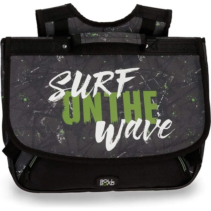 Roll Road Schulrucksack California - Motiv: Schwarz, 37 cm - Farbe: schwarz