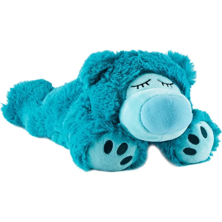 Warmies® Wärmekissen/Stofftier'Sleepy Bear türkis' Hirse Lavendelfüllung 35cm 700g