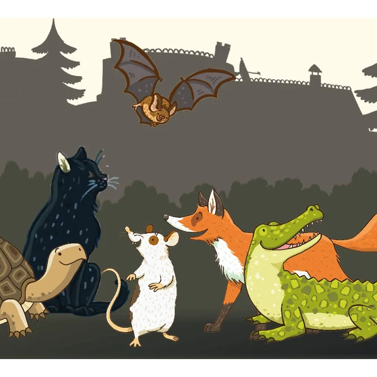 KOSMOS - Die Schule der magischen Tiere - Nicht zu fassen! Das Spiel mit dem Dreh. Kinderspiel ab 6 Jahren mit Würfel, Kooperatives Brettspiel, Familienspiel, Gesellschaftsspiel, Geburtstagsgeschenk – Bild 6