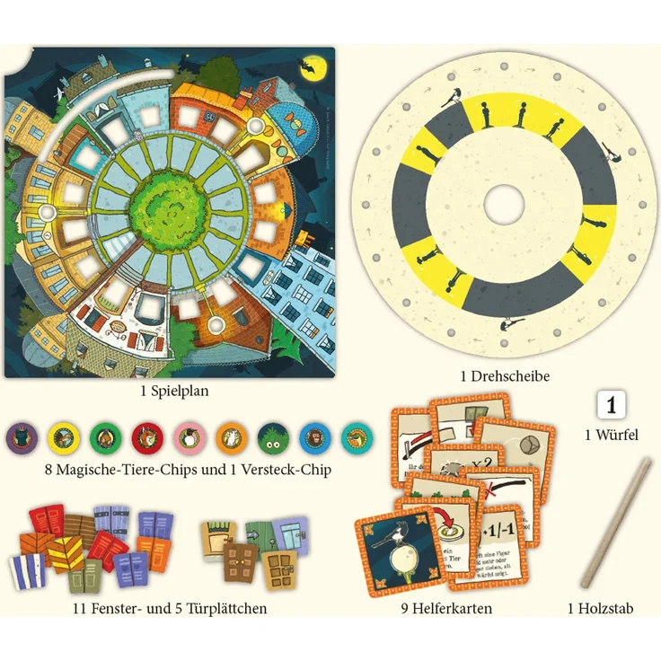 KOSMOS - Die Schule der magischen Tiere - Nicht zu fassen! Das Spiel mit dem Dreh. Kinderspiel ab 6 Jahren mit Würfel, Kooperatives Brettspiel, Familienspiel, Gesellschaftsspiel, Geburtstagsgeschenk – Bild 3