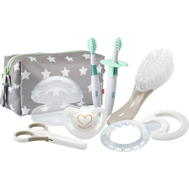 NUK Babypflege Welcome Set, perfekte Erstausstattung für Neugeborene, 7 NUK Produkte in einer schönen Tasche – Bild 3
