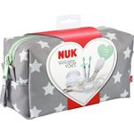 NUK Babypflege Welcome Set, perfekte Erstausstattung für Neugeborene, 7 NUK Produkte in einer schönen Tasche