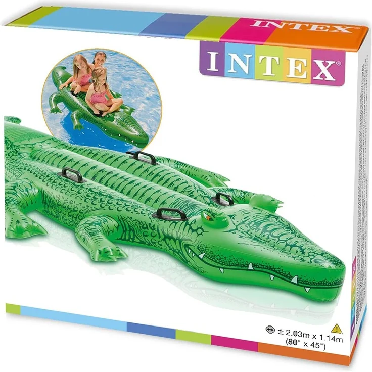Intex Giant Gator Ride-On - Aufblasbarer Reittier - 203 x 114 cm – Bild 5
