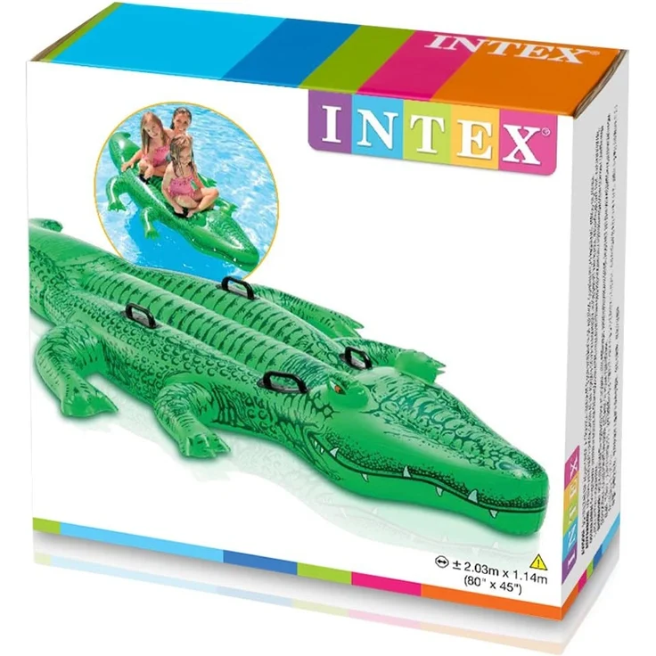 Intex Giant Gator Ride-On - Aufblasbarer Reittier - 203 x 114 cm – Bild 6