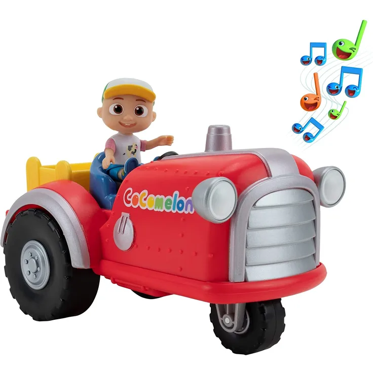 CoComelon CMW0038 Mitsing-Traktor mit Sound und exklusiver JJ Figur für Kinder ab 2 Jahren (Englische Sprachausgabe)
