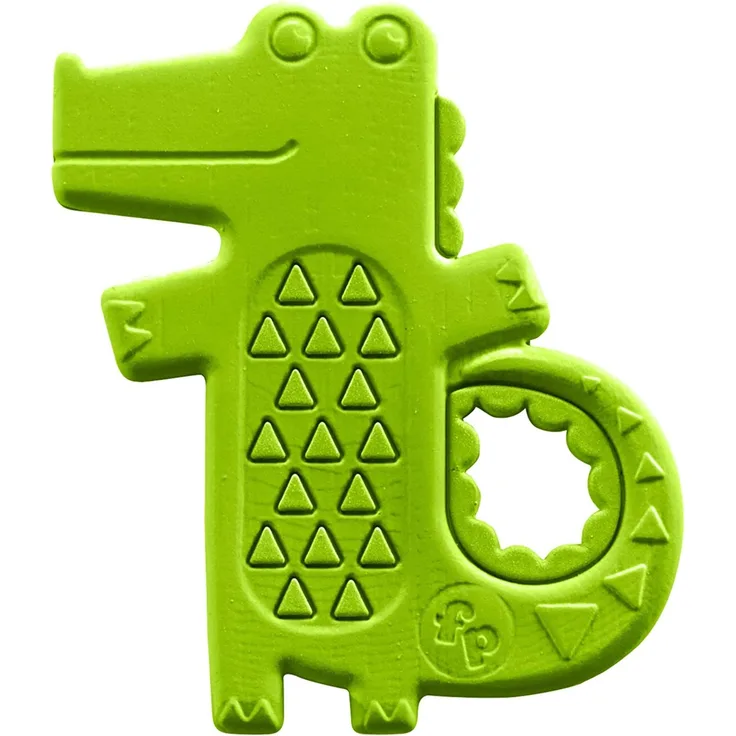 Fisher-Price Mattel DYF93 - Krokodil-Beißring, Rasseln/Beissringe