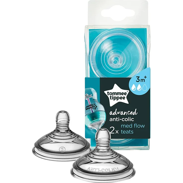 Tommee Tippee Advanced Anti-Kolik Trinksauger, Mittlerer Nahrungsfluss, ab 3 Monate, 2er-Set