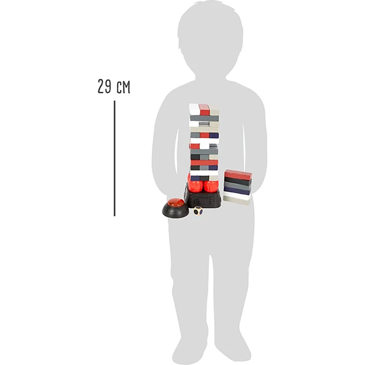 small foot 11863 - Wackelturm Dynamit, play & fun, Holz, 49-teilig – Bild 4