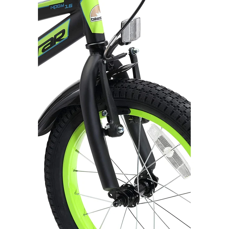 Bikestar Mountain Kinderfahrrad 16 Zoll - Schwarz Grün - Preisvergleich – Bild 6