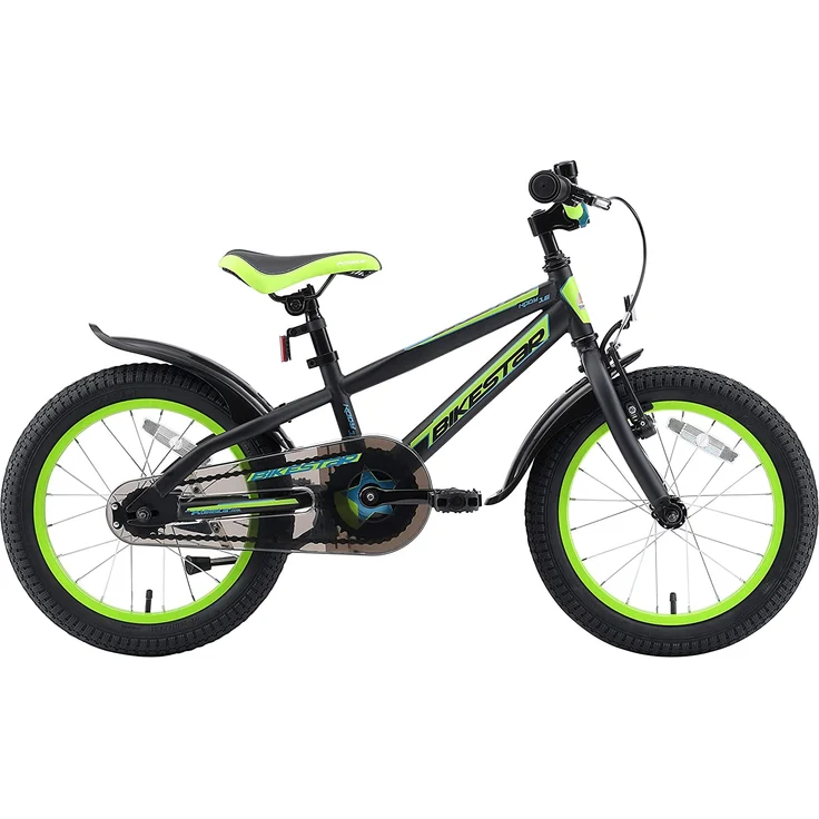Bikestar Mountain Kinderfahrrad 16 Zoll - Schwarz Grün - Preisvergleich – Bild 2
