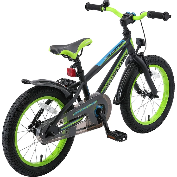 Bikestar Mountain Kinderfahrrad 16 Zoll - Schwarz Grün - Preisvergleich – Bild 3