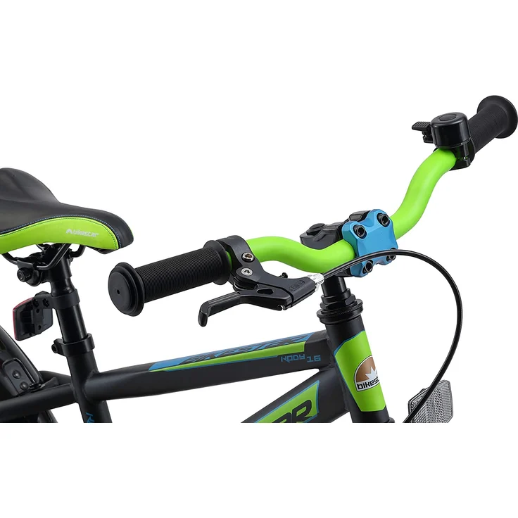 Bikestar Mountain Kinderfahrrad 16 Zoll - Schwarz Grün - Preisvergleich – Bild 4