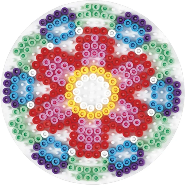 Hama Perlen 4580 Stiftplatten für Midi Perlen, Herz, Kreis, Viereck und Sechseck - Preisvergleich – Bild 3