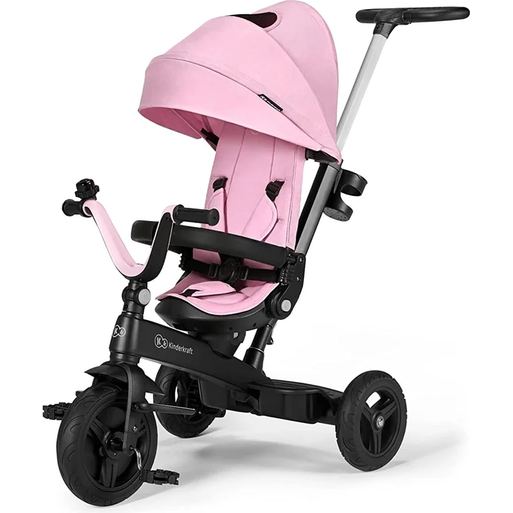 Kinderkraft 5-in-1 Dreirad TWIPPER - pink – Bild 1