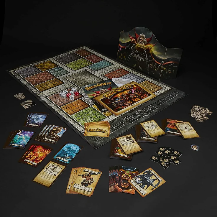 Avalon Hill 'HeroQuest', Basisspiel Brettspiel, Dungeon Crawler Fantasie-Abenteuerspiel ab 14 Jahren, für 2 − 5 Spieler, deutsch – Bild 5