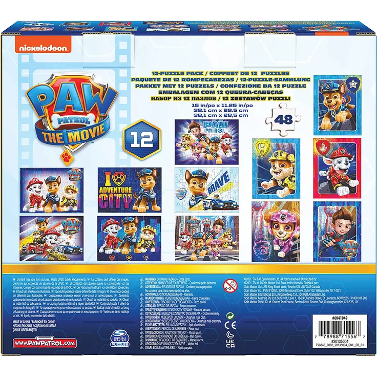 Nickelodeon puzzleschachtel Paw Patrol junior Karton 12 Teile – Bild 2