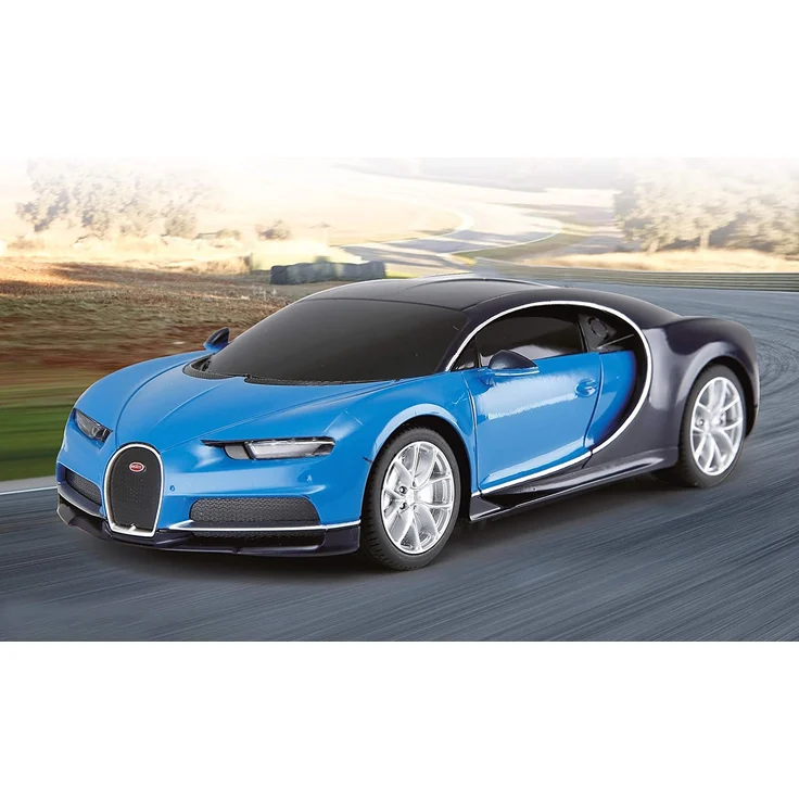 RC Bugatti Chiron Jungen 27 MHz 1:24 blau – Bild 2