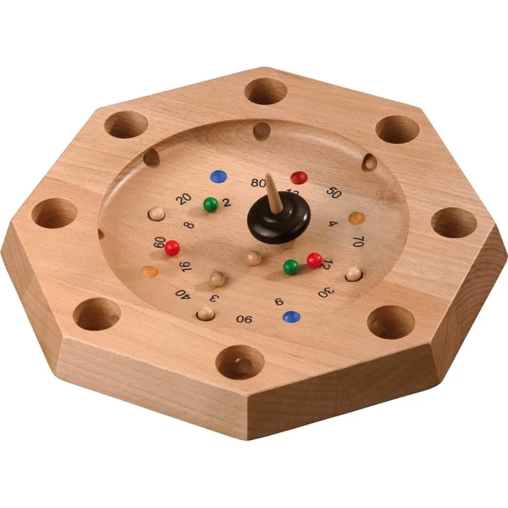 Philos 3116 - Tiroler Roulette Octagon aus Buche, Aktionsspiel