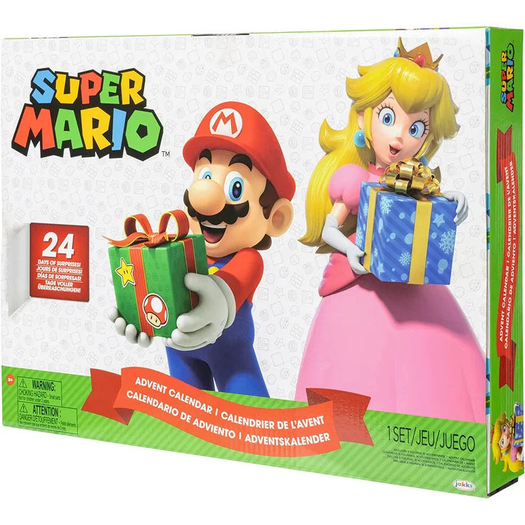 Jakks Super Mario Advent Calendar 6. 35cm Figures & Accessories Holiday Theme – Bild 3