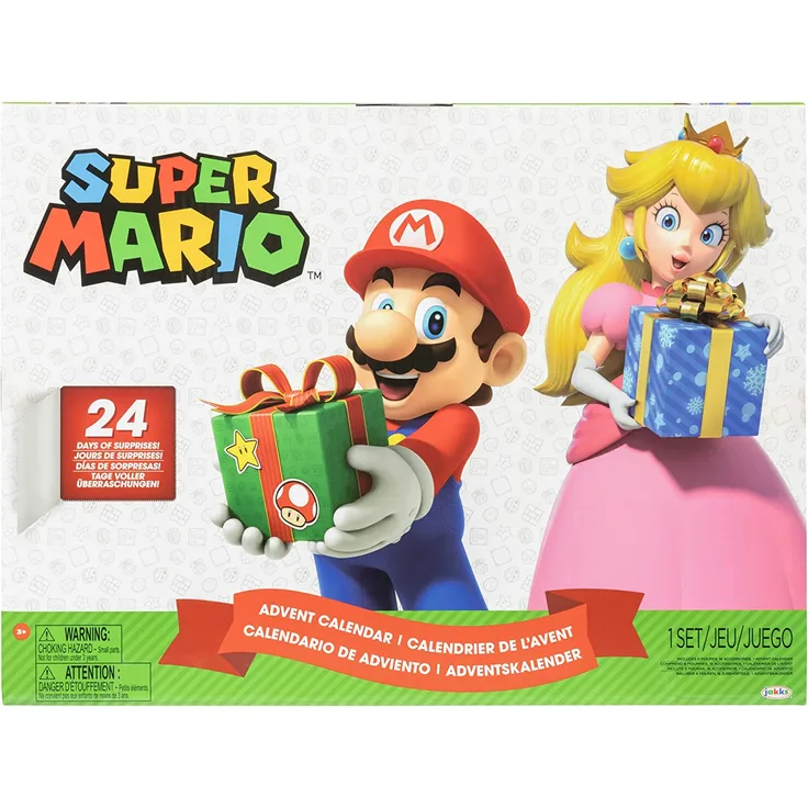 Jakks Super Mario Advent Calendar 6. 35cm Figures & Accessories Holiday Theme