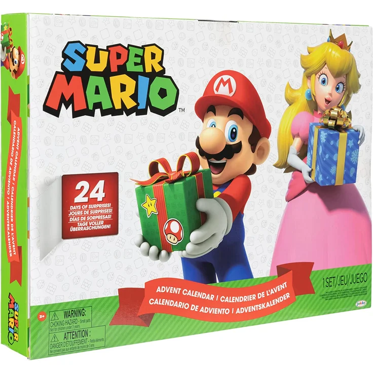 Jakks Super Mario Advent Calendar 6. 35cm Figures & Accessories Holiday Theme – Bild 2