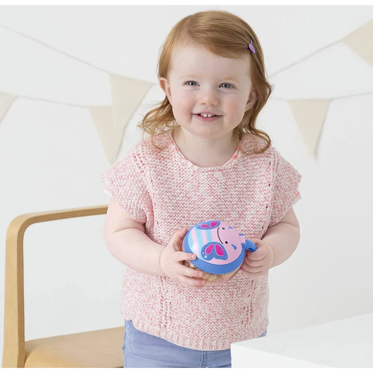 Skip Hop Zoo Snackcup, Snackbox, Aufbewahrungsbehälter für Kinder, mehrfarbig, Schmetterling Blossom – Bild 4