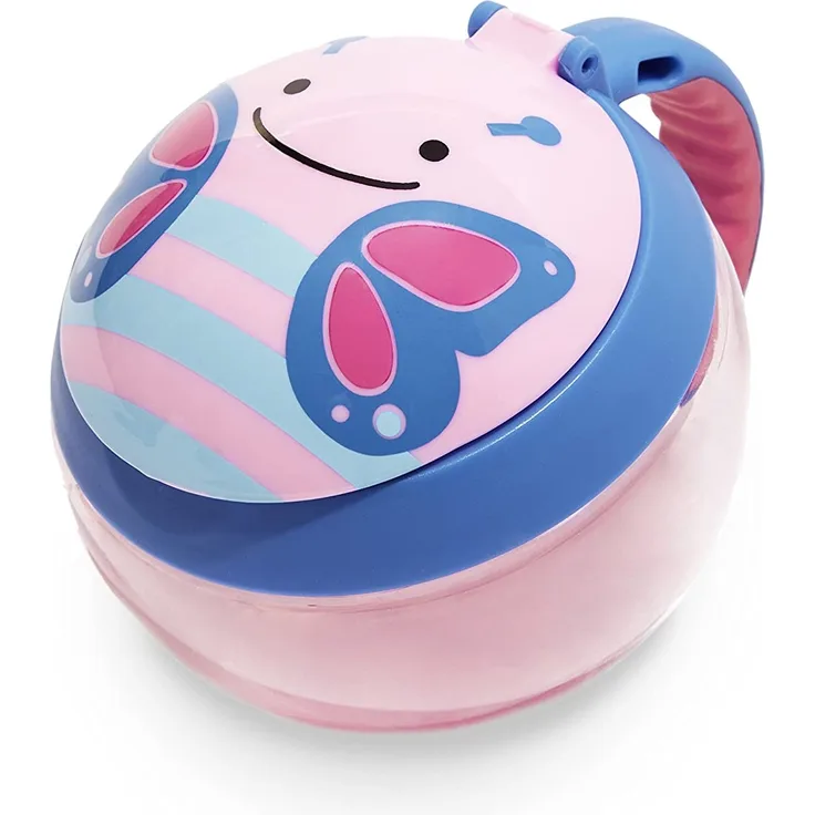 Skip Hop Zoo Snackcup, Snackbox, Aufbewahrungsbehälter für Kinder, mehrfarbig, Schmetterling Blossom
