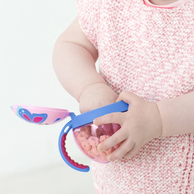 Skip Hop Zoo Snackcup, Snackbox, Aufbewahrungsbehälter für Kinder, mehrfarbig, Schmetterling Blossom – Bild 5