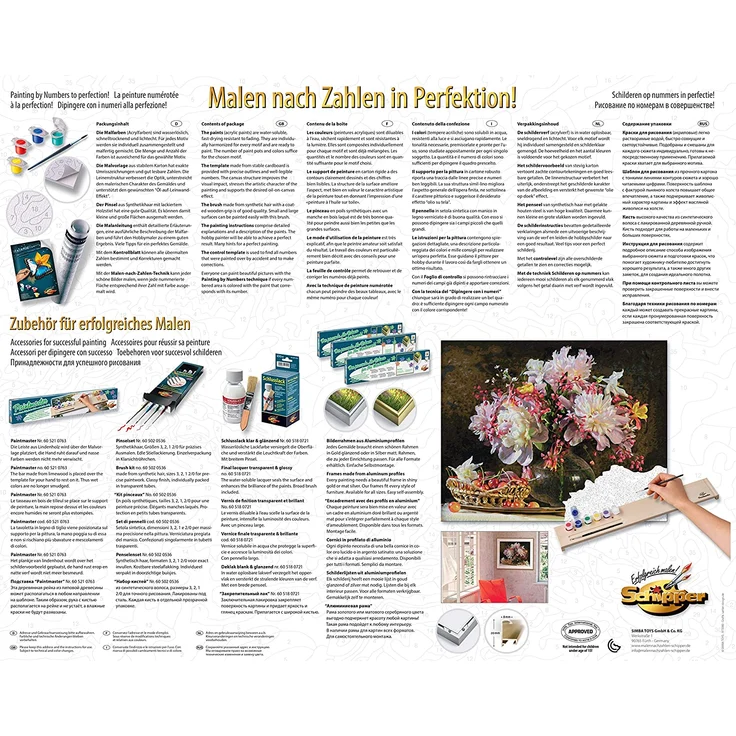 Schipper 609130773 Malen nach Zahlen, Blumenstrauß mit Kirschen - Bilder malen für Erwachsene, inklusive Pinsel und Acrylfarben, 40 x 50 cm – Bild 2