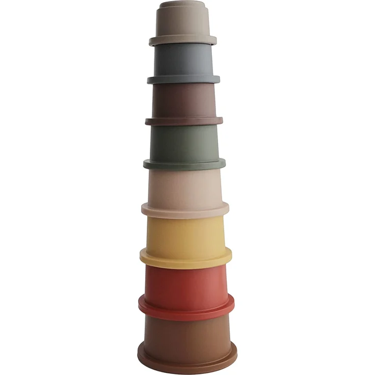 Mushie Stapelturm Retro Braun - Preisvergleich – Bild 1