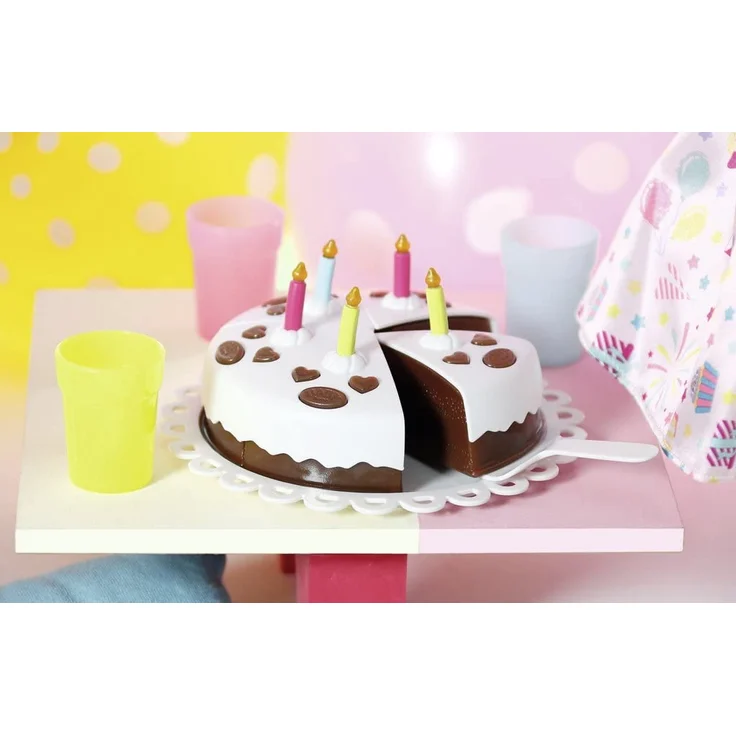 Zapf Creation 825242 BABY born Deluxe Party Set Geburtstag Puppenzubehör 43 cm 17-teilig, bunt – Bild 3