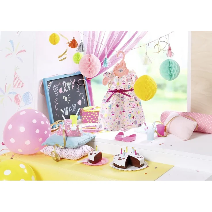 Zapf Creation 825242 BABY born Deluxe Party Set Geburtstag Puppenzubehör 43 cm 17-teilig, bunt – Bild 2