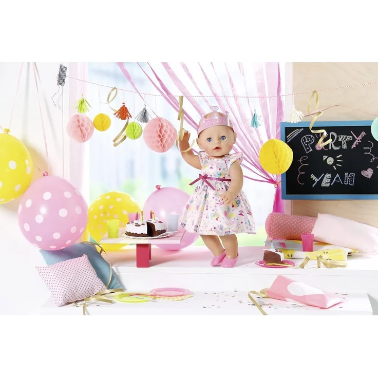 Zapf Creation 825242 BABY born Deluxe Party Set Geburtstag Puppenzubehör 43 cm 17-teilig, bunt – Bild 7